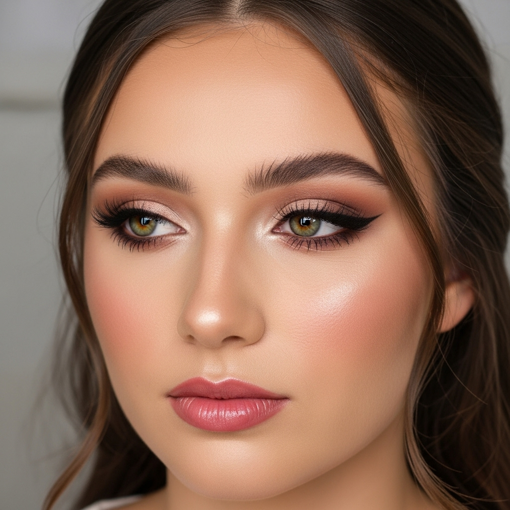 Bridal makeup created by Sharxak student